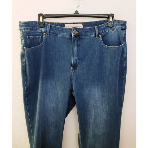 Soft Surroundings Cotton/Modal/Poly/Span Blend Slim Leg Jeans Size 20W EUC - Picture 2 of 9